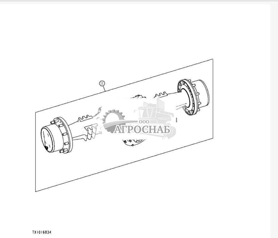 Узел в комплекте заднего моста и дифференциала ( 